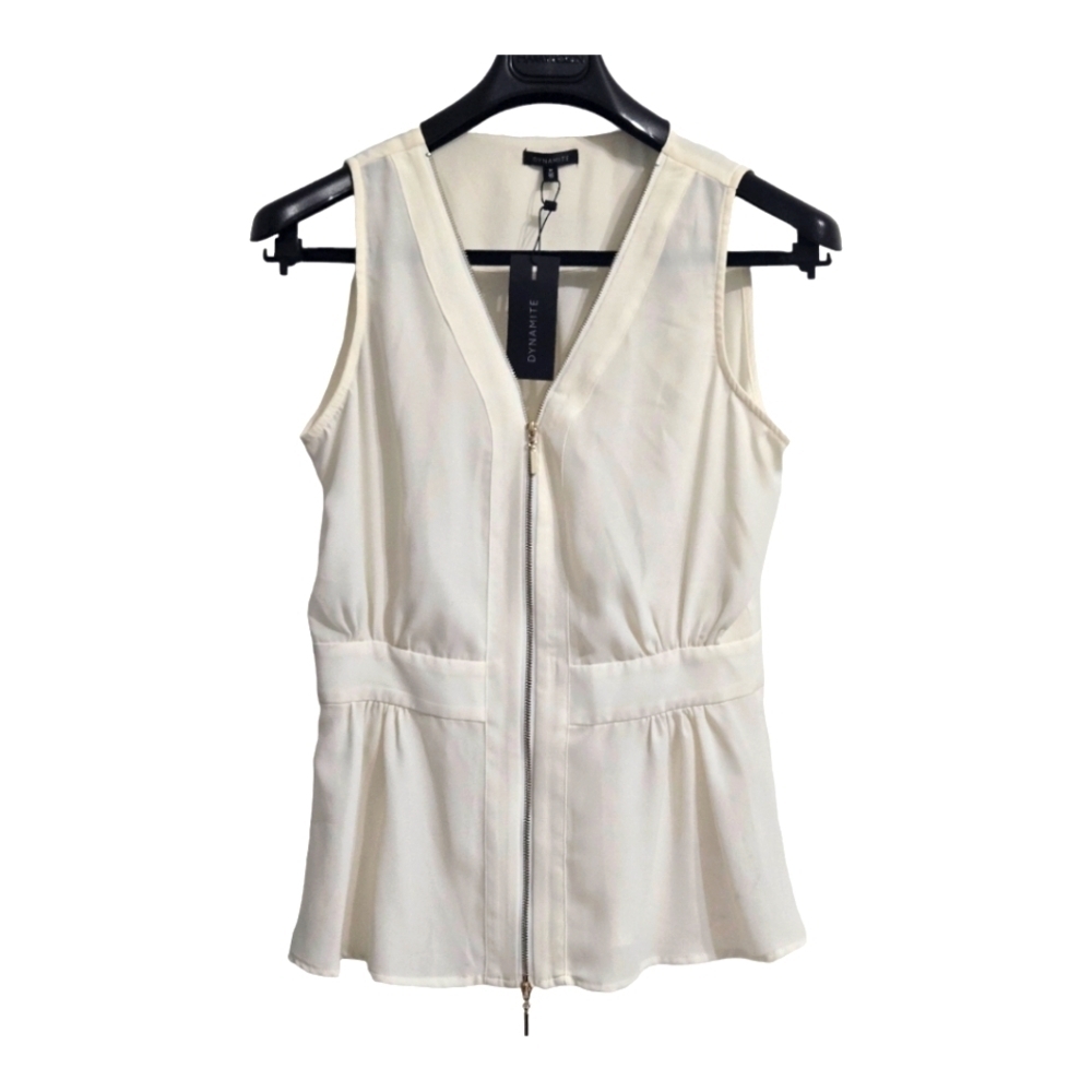 Dynamite Sleeveless Peplum Top Size Medium